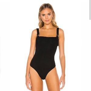 Superdown Mabelle D Ring Ribbed Bodysuit